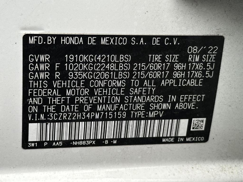 used 2023 Honda HR-V car, priced at $23,995