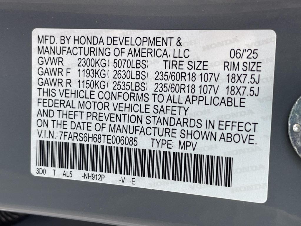 new 2026 Honda CR-V Hybrid car, priced at $40,650