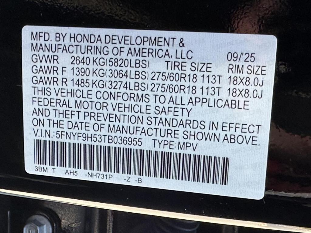 new 2026 Honda Passport car, priced at $51,365