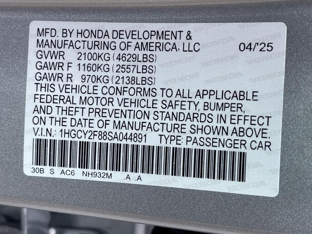 new 2025 Honda Accord Hybrid car, priced at $40,450