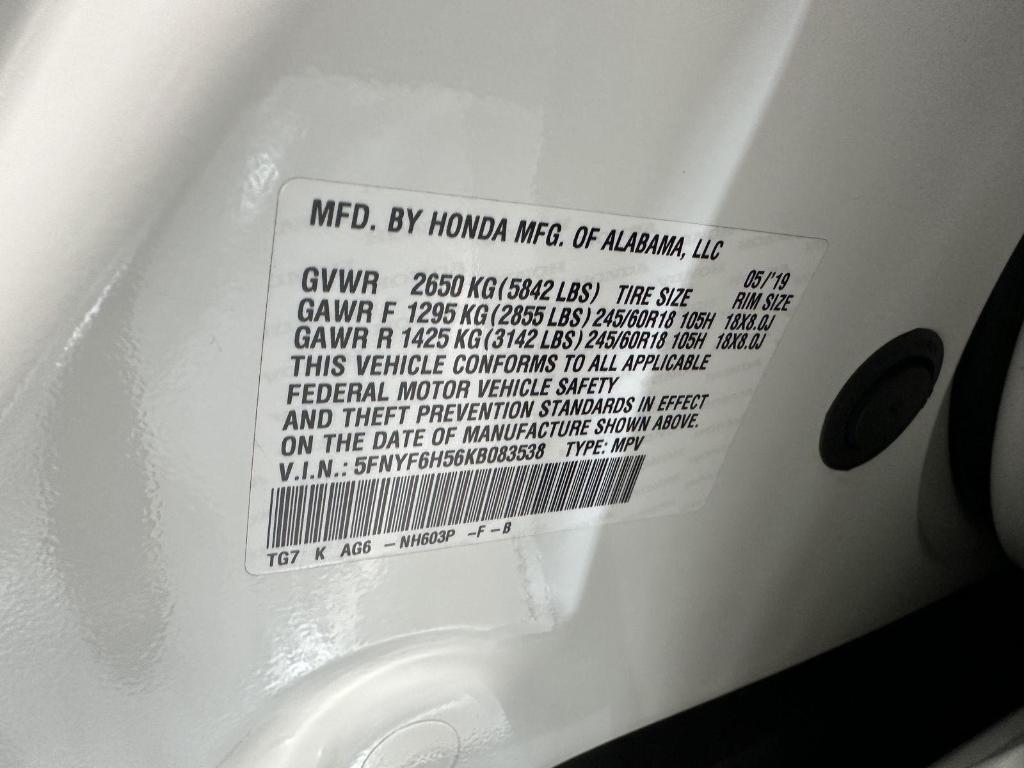 used 2019 Honda Pilot car, priced at $24,995