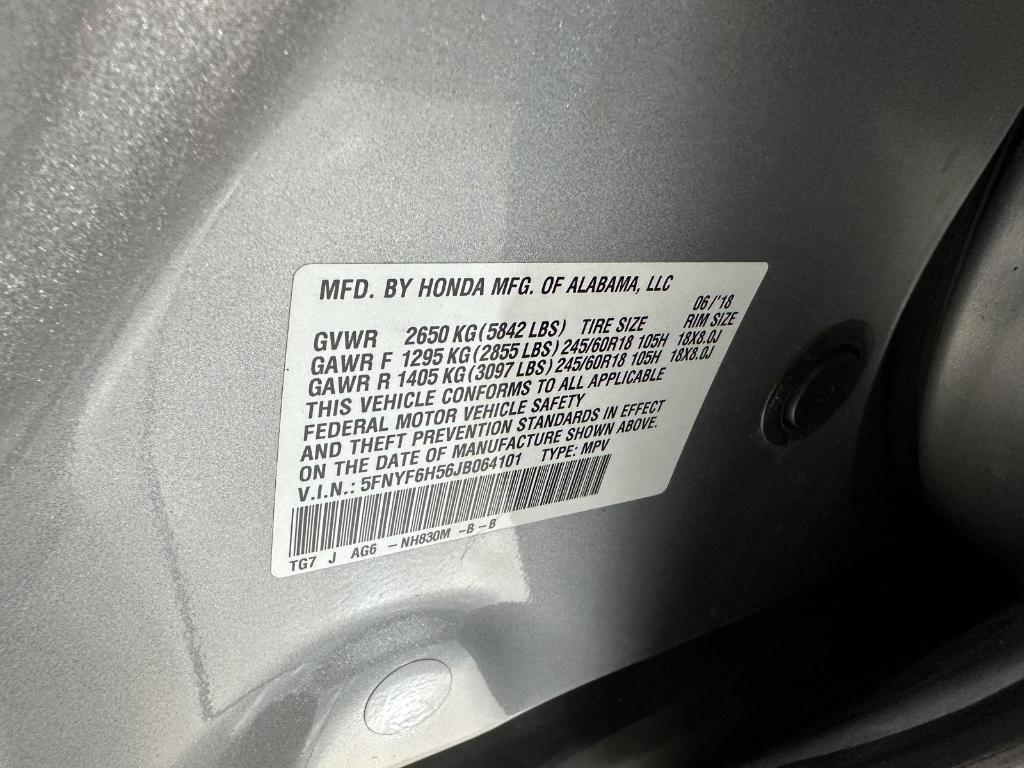 used 2018 Honda Pilot car, priced at $19,995