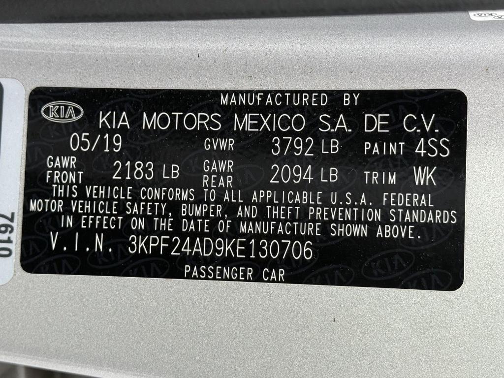 used 2019 Kia Forte car, priced at $13,995