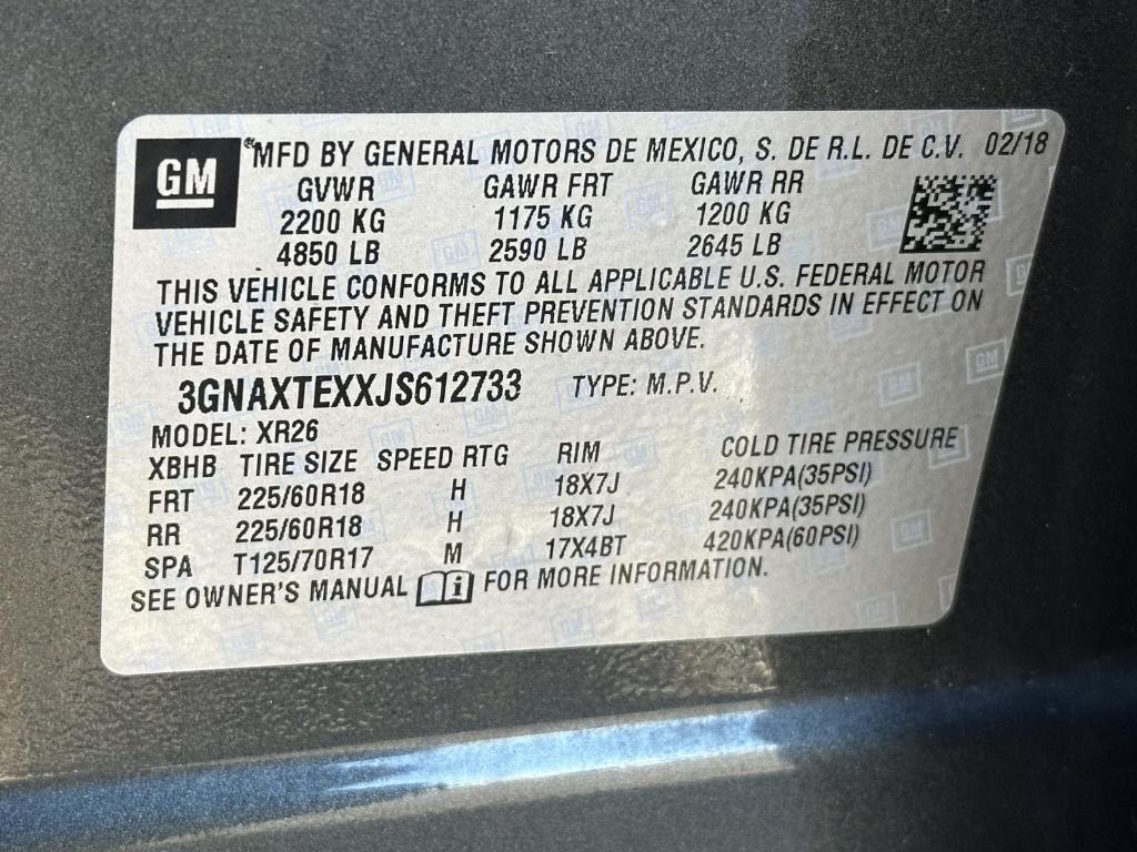 used 2018 Chevrolet Equinox car, priced at $15,495