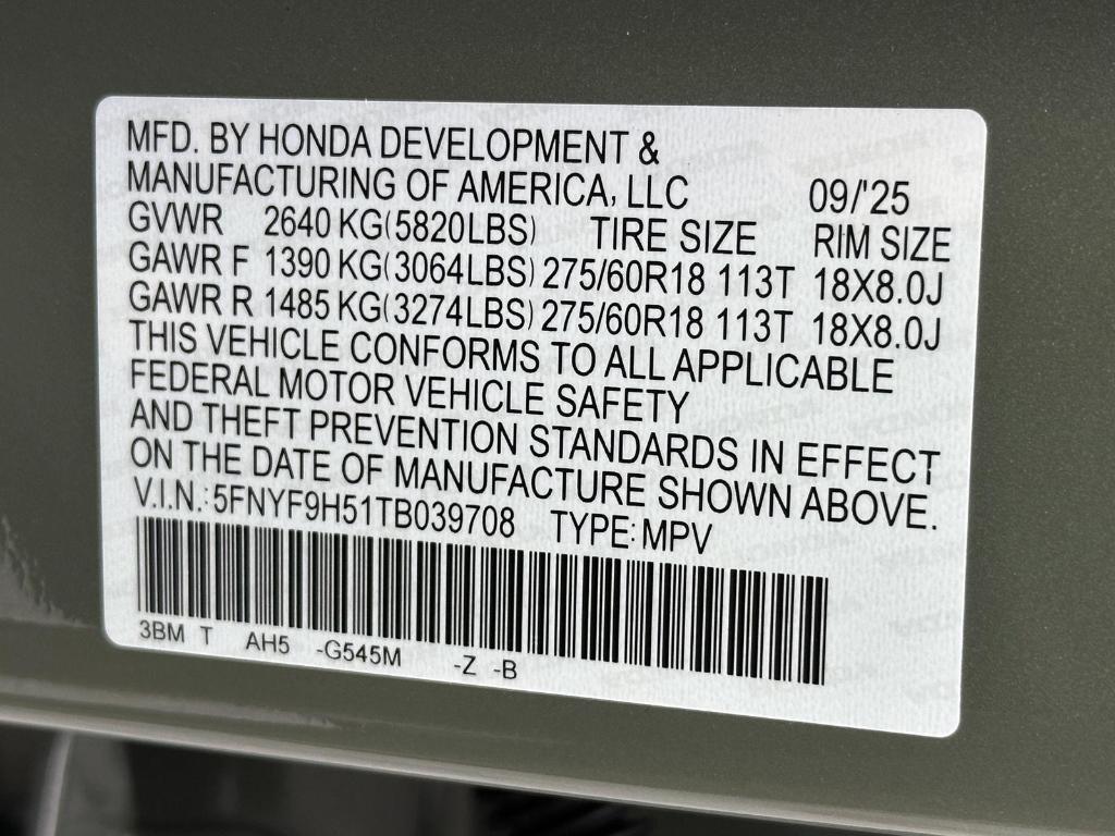 new 2026 Honda Passport car, priced at $51,820