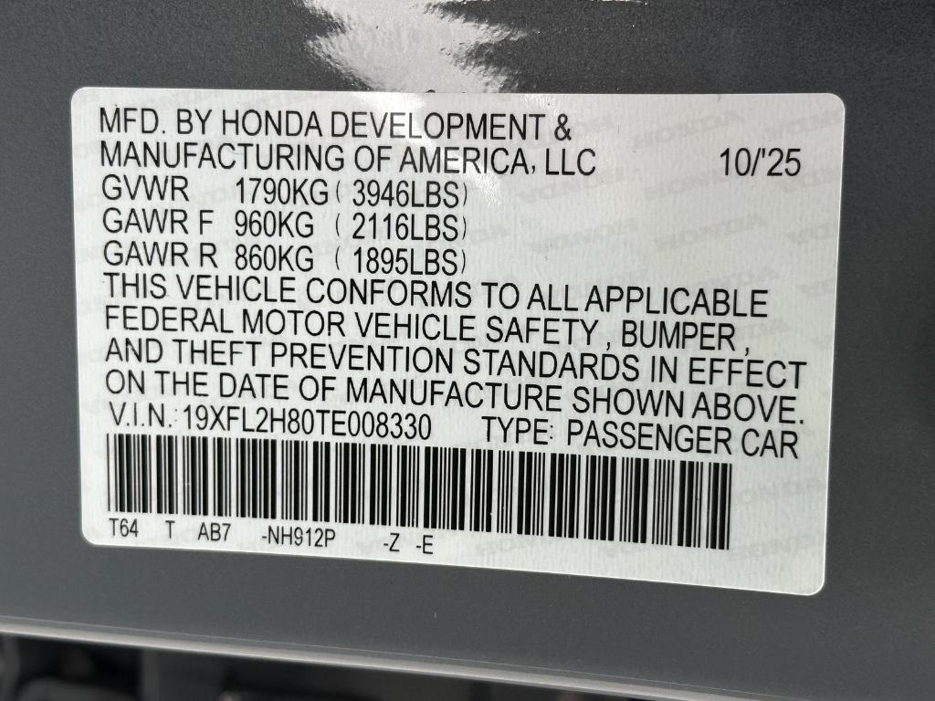 new 2026 Honda Civic car, priced at $28,167