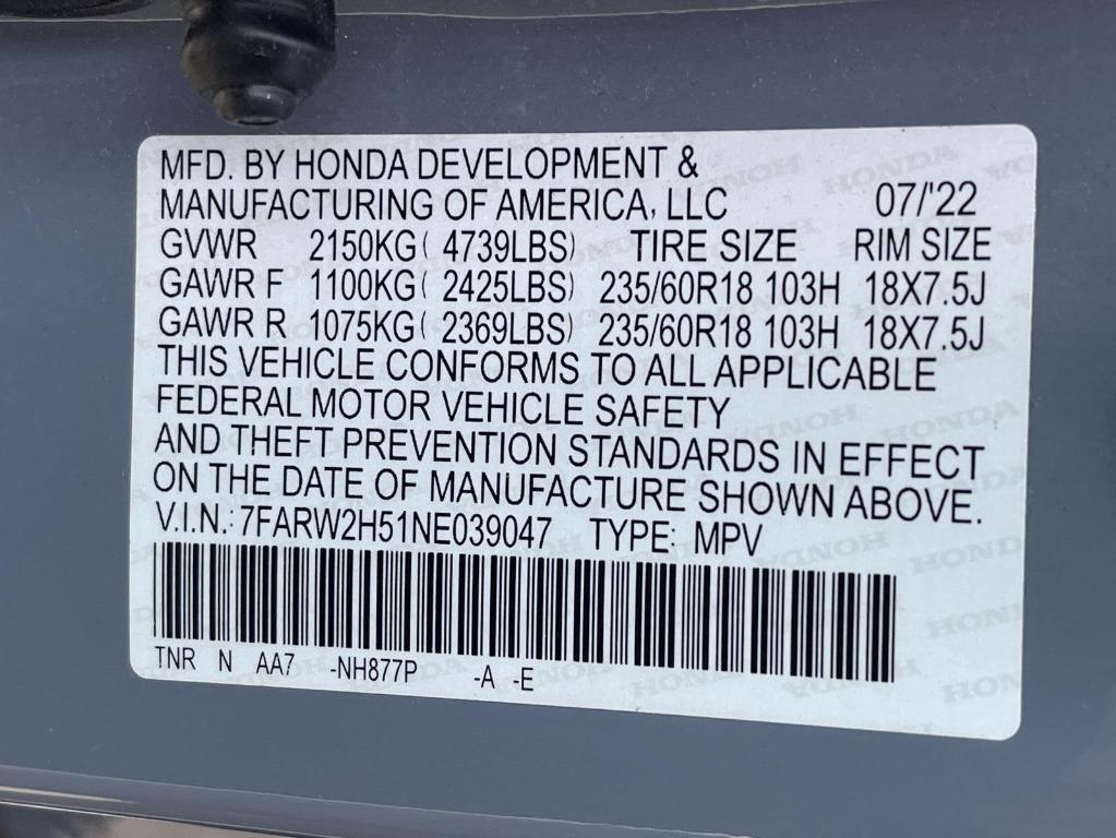 used 2022 Honda CR-V car, priced at $27,895