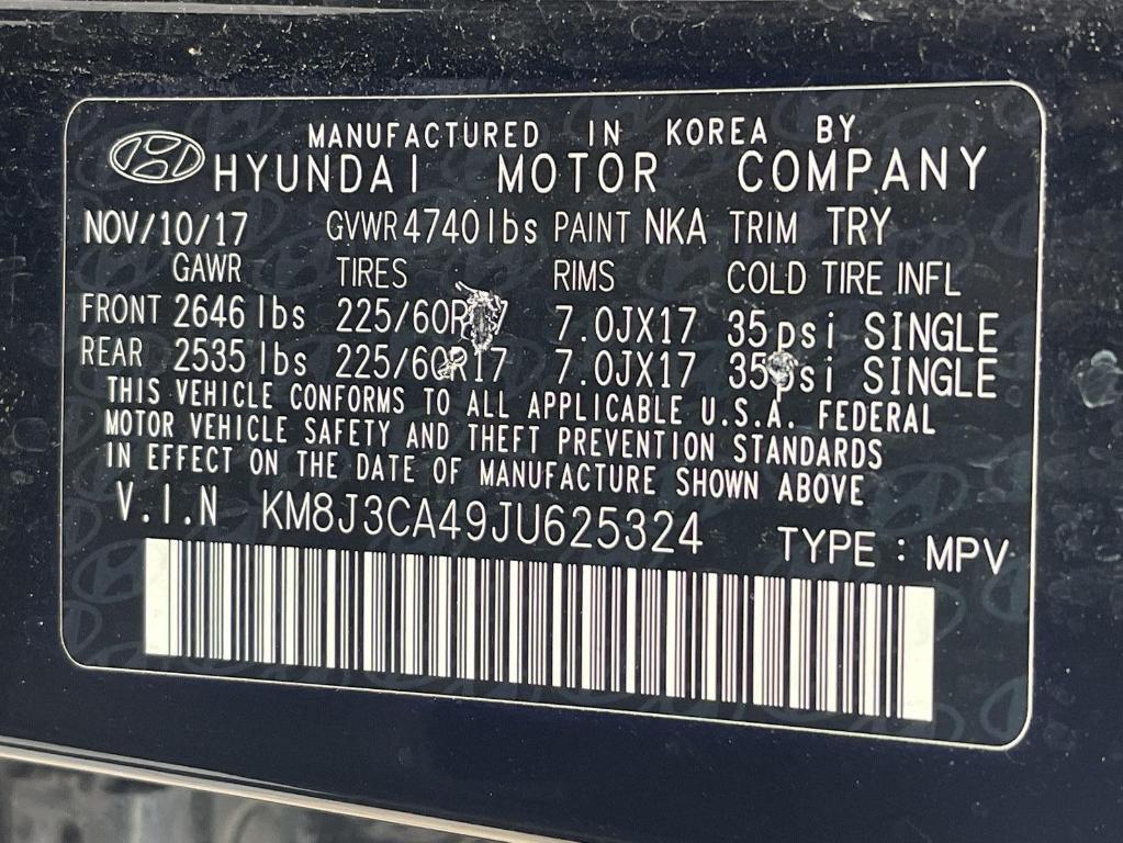 used 2018 Hyundai Tucson car, priced at $13,995