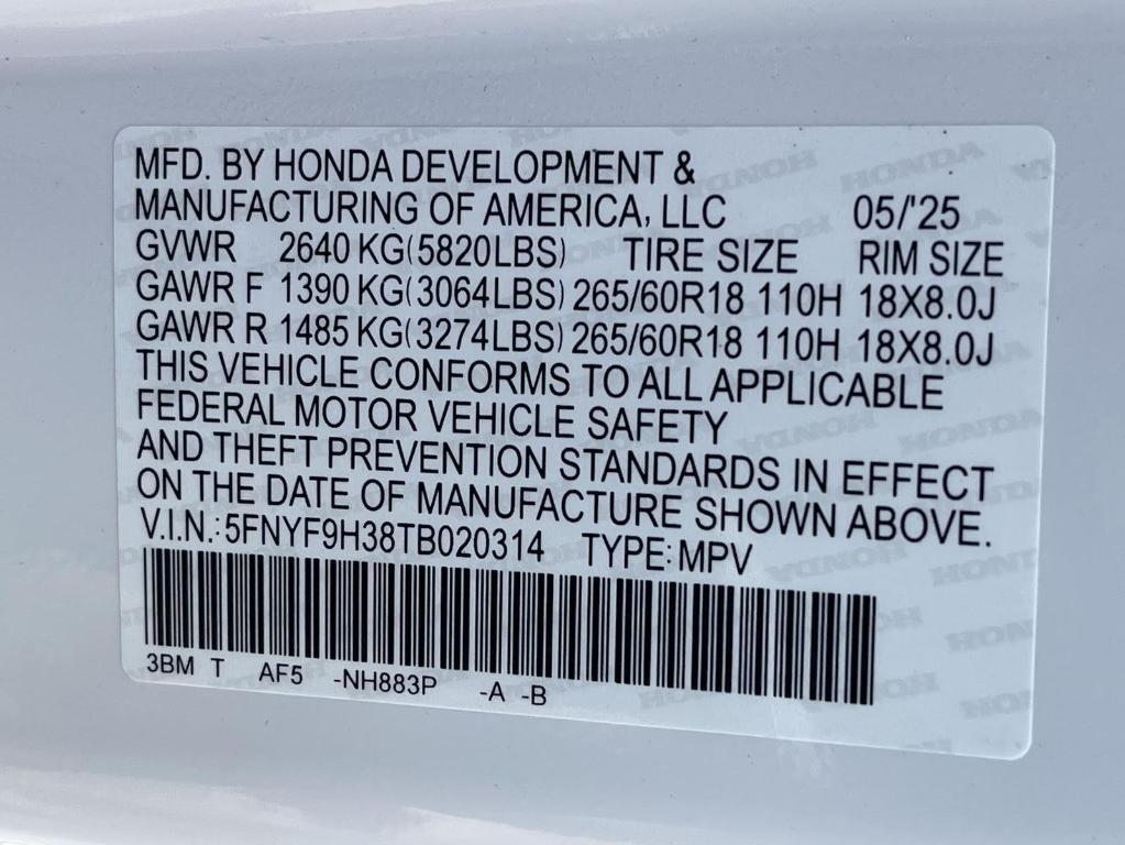 new 2026 Honda Passport car, priced at $45,332