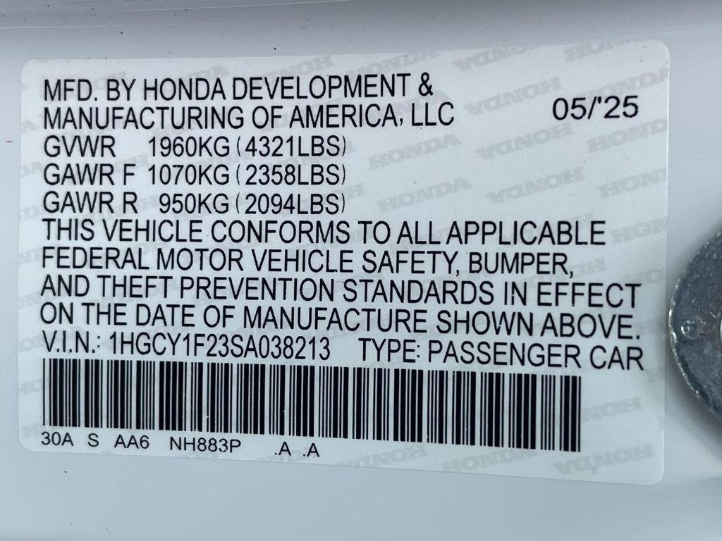 new 2025 Honda Accord car, priced at $29,900