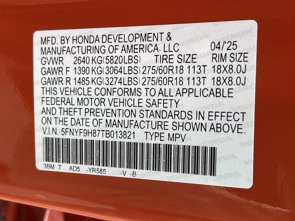 new 2026 Honda Passport car, priced at $55,105