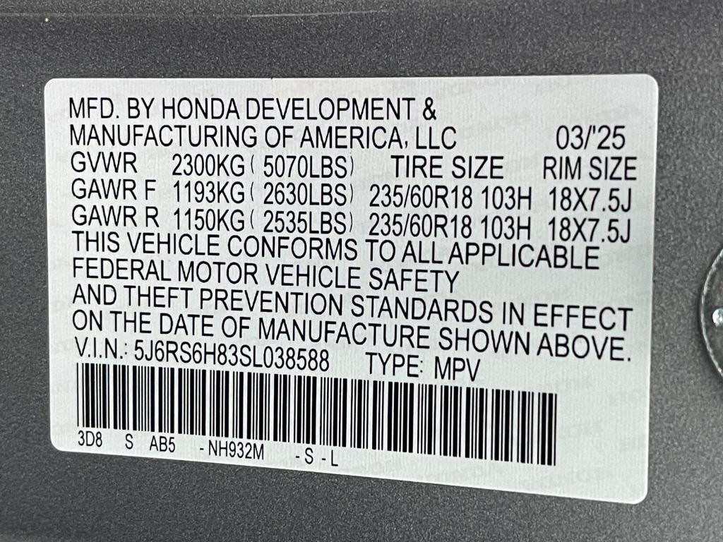 new 2025 Honda CR-V Hybrid car, priced at $40,545