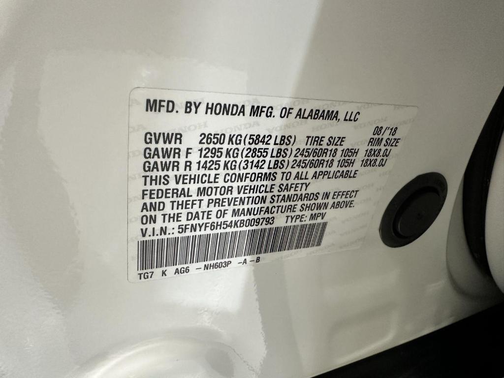 used 2019 Honda Pilot car, priced at $25,995