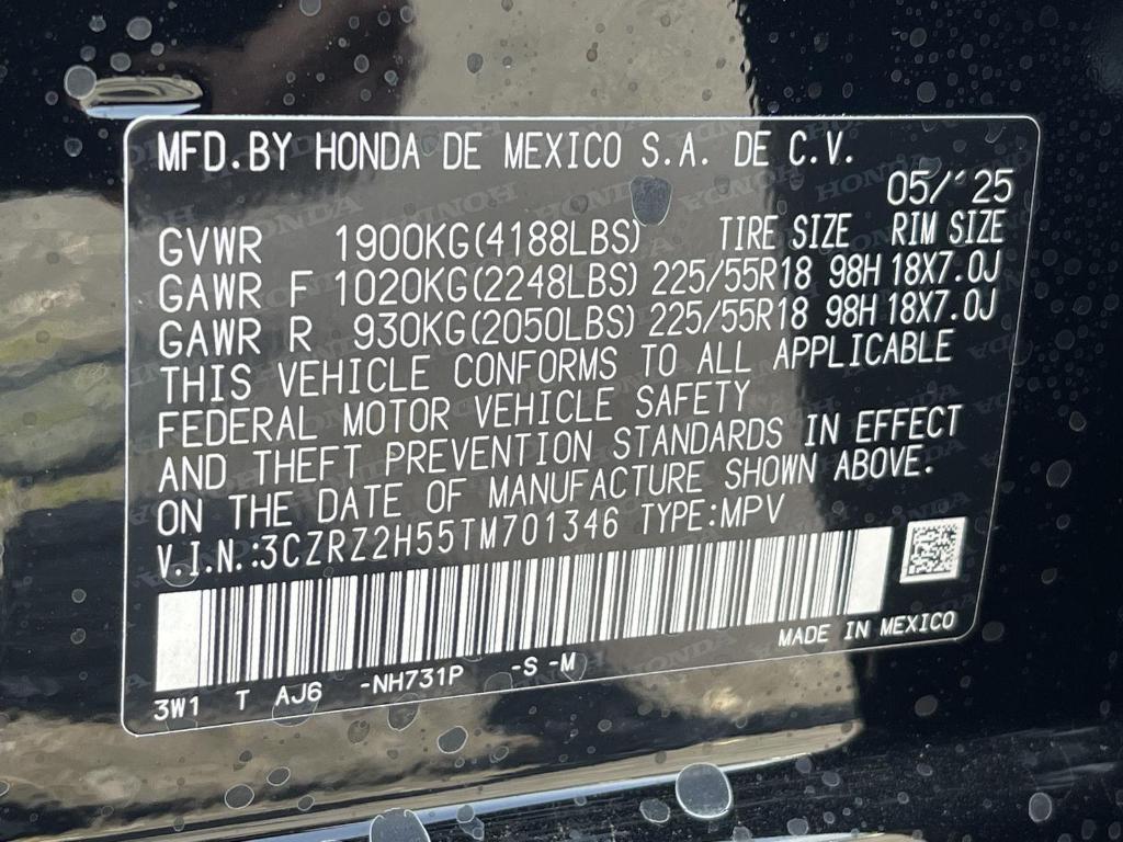 new 2026 Honda HR-V car, priced at $30,895