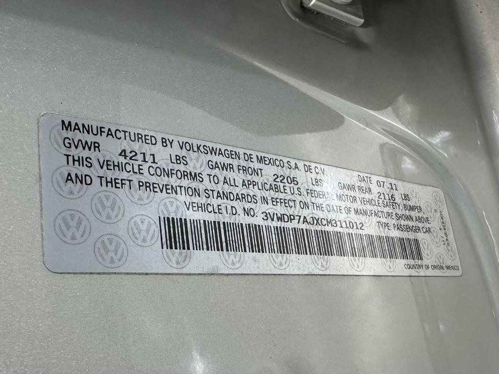 used 2012 Volkswagen Jetta car, priced at $6,795