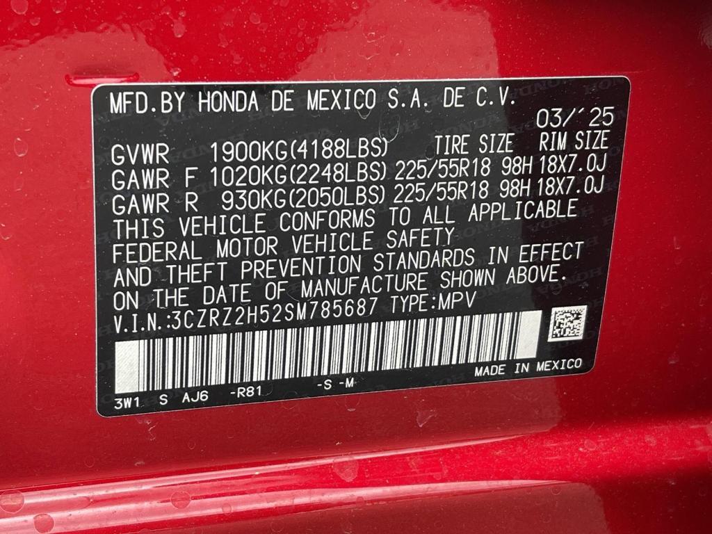 new 2025 Honda HR-V car, priced at $30,395