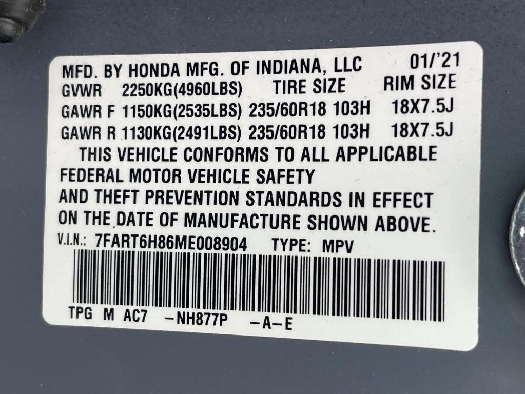 used 2021 Honda CR-V Hybrid car, priced at $31,595