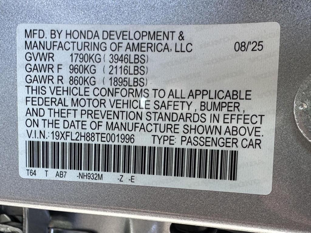 new 2026 Honda Civic car, priced at $27,734