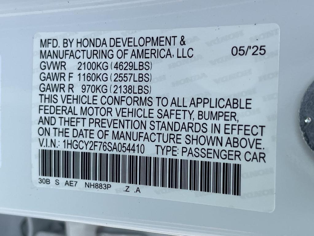 new 2025 Honda Accord Hybrid car, priced at $36,980