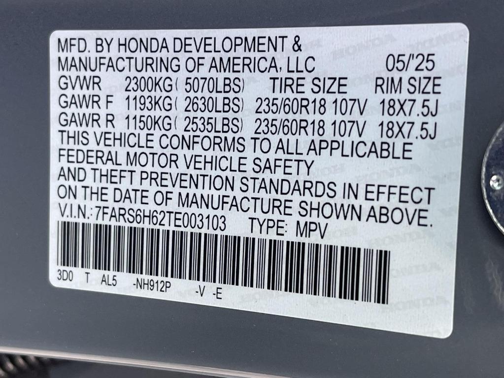 new 2026 Honda CR-V Hybrid car, priced at $40,650
