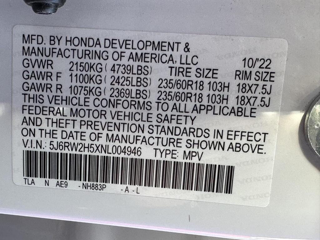 used 2022 Honda CR-V car, priced at $28,395