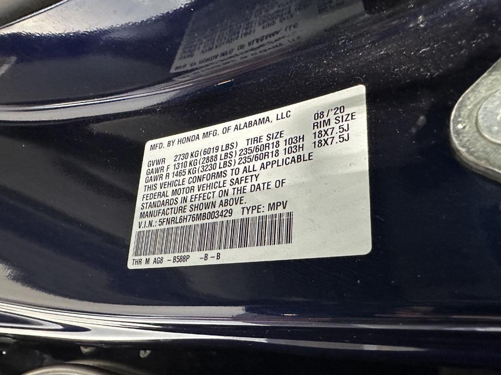 used 2021 Honda Odyssey car, priced at $30,995