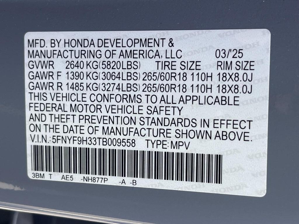 new 2026 Honda Passport car, priced at $46,655