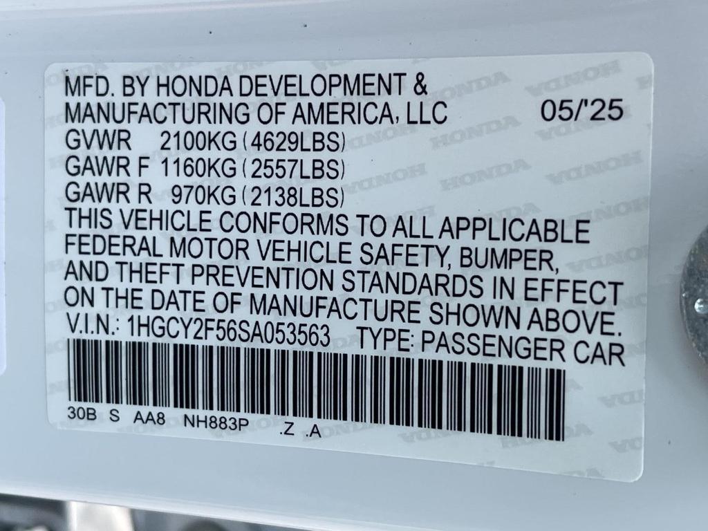 new 2025 Honda Accord Hybrid car, priced at $35,260
