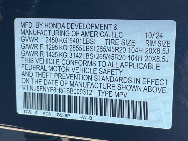 new 2025 Honda Passport car, priced at $43,795