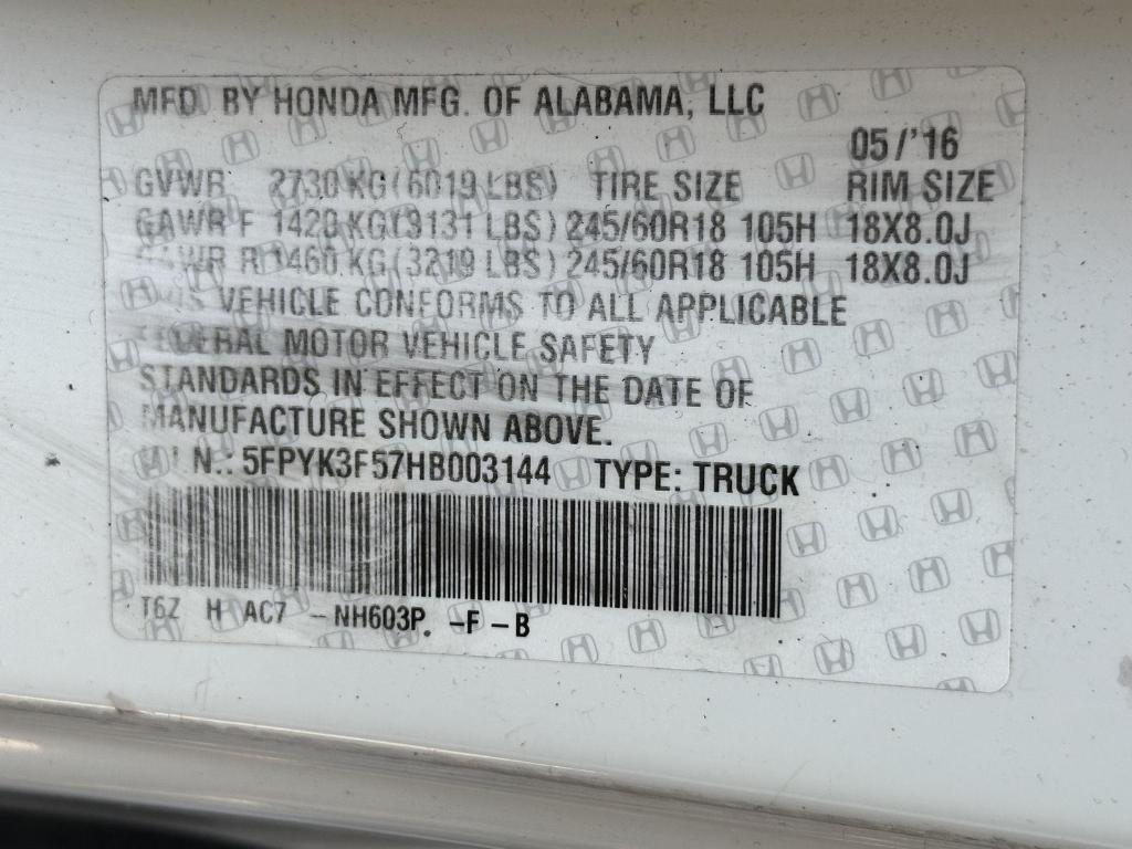 used 2017 Honda Ridgeline car, priced at $20,695