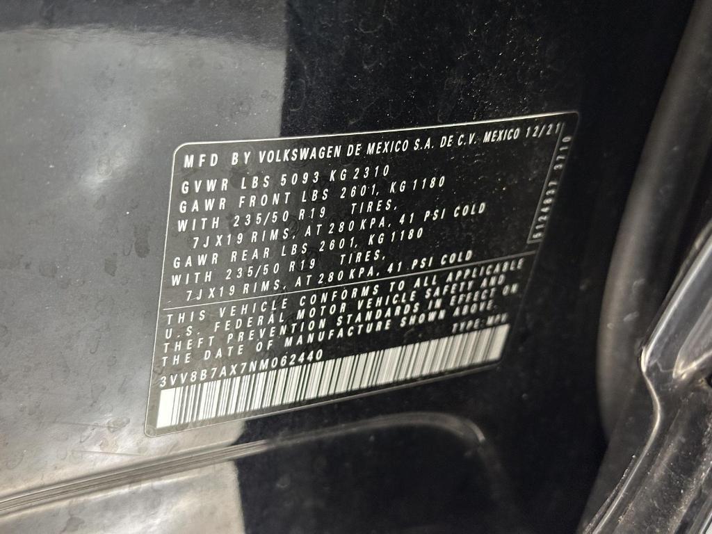 used 2022 Volkswagen Tiguan car, priced at $26,995