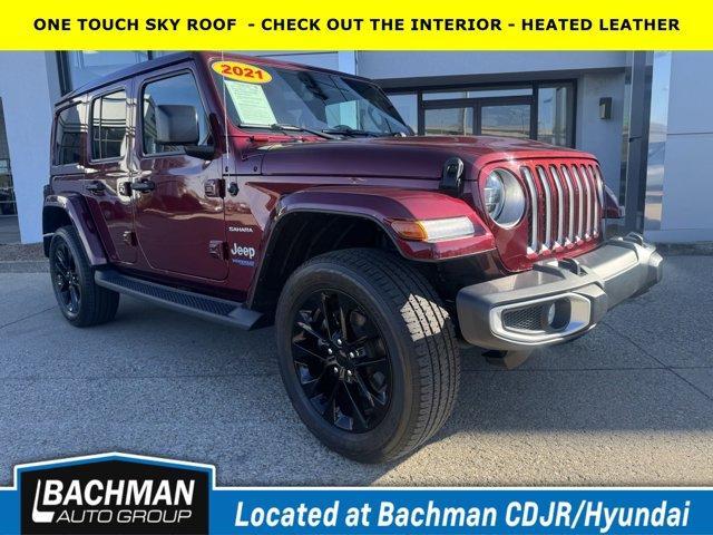 used 2021 Jeep Wrangler Unlimited 4xe car, priced at $32,000