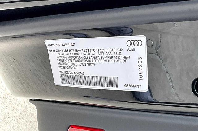 new 2025 Audi A6 car, priced at $75,020