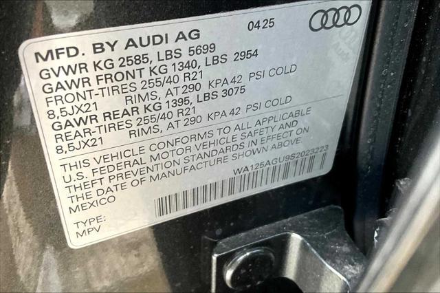new 2025 Audi SQ5 car, priced at $74,265