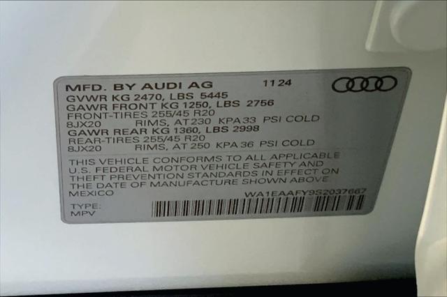 new 2025 Audi Q5 car, priced at $60,085