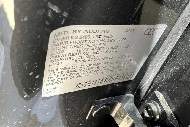 new 2025 Audi Q5 car, priced at $61,250