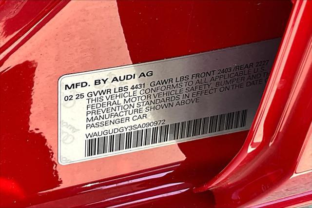 new 2025 Audi A3 car, priced at $43,740