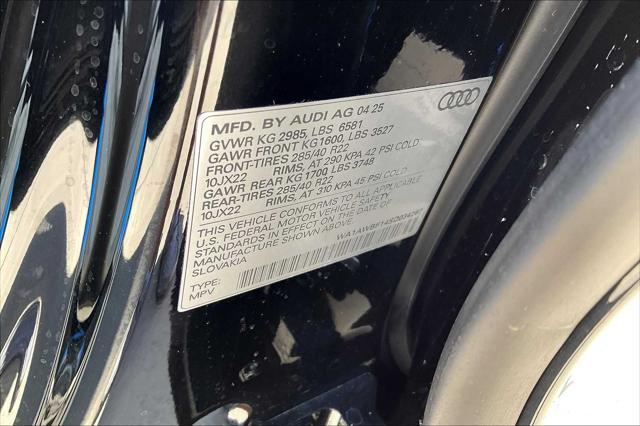 new 2025 Audi SQ8 car, priced at $105,463