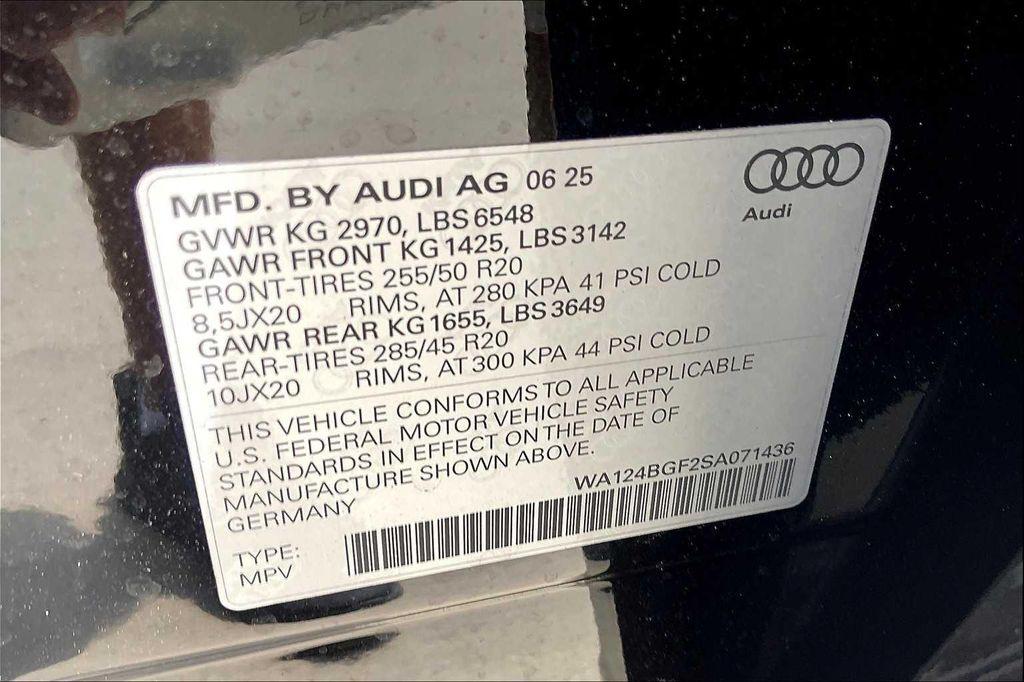 new 2025 Audi Q6 e-tron car, priced at $74,450