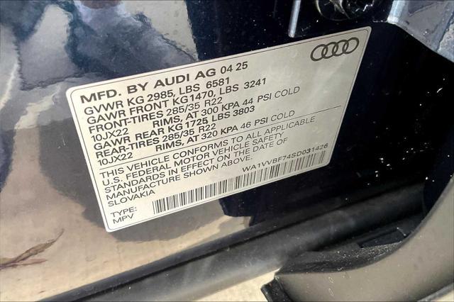 new 2025 Audi Q7 car, priced at $86,455