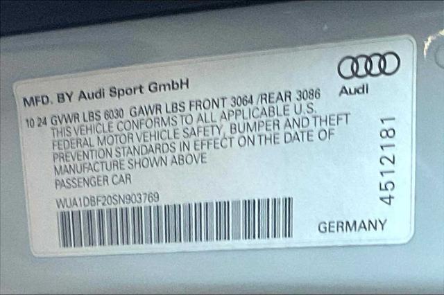 new 2025 Audi RS 6 Avant car, priced at $149,770