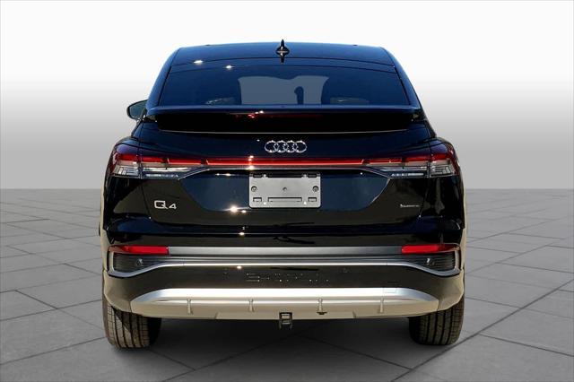 new 2025 Audi Q4 e-tron Sportback car, priced at $66,380