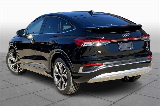 new 2025 Audi Q4 e-tron Sportback car, priced at $66,380