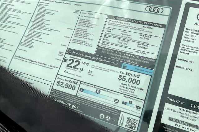 new 2025 Audi A8 car, priced at $106,975
