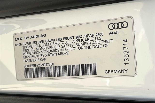 new 2025 Audi A6 car, priced at $67,335