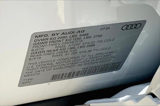 new 2024 Audi Q5 car, priced at $53,495