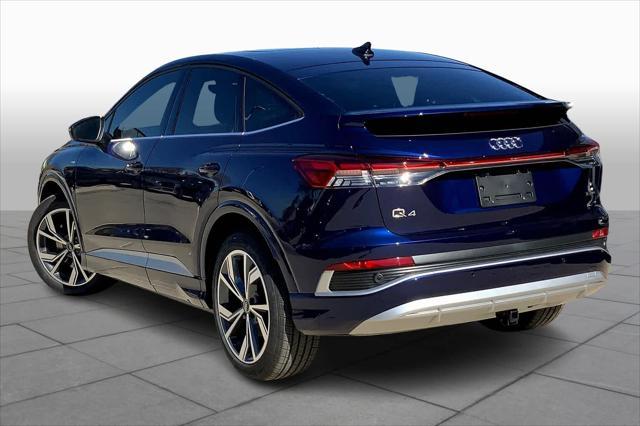 new 2025 Audi Q4 e-tron Sportback car, priced at $66,380