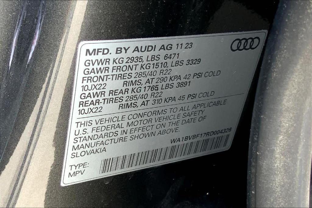 new 2024 Audi Q8 car, priced at $86,363