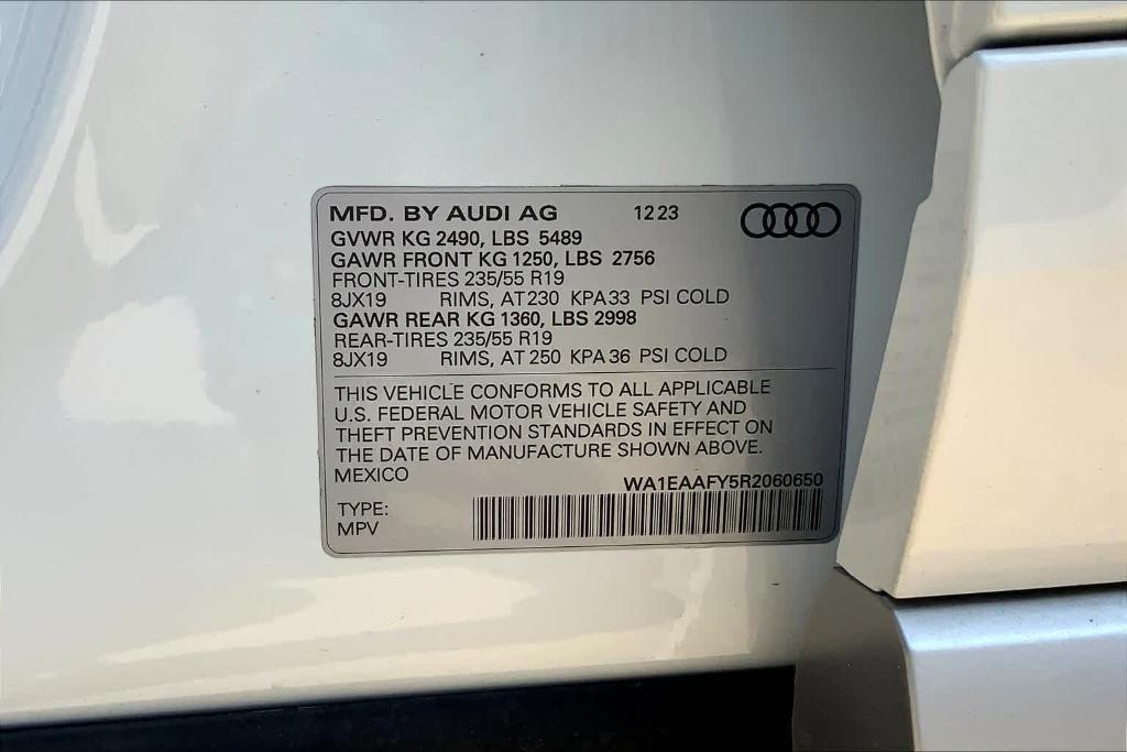 new 2024 Audi Q5 car, priced at $54,808