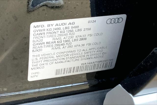 new 2024 Audi Q5 car, priced at $56,640